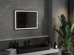 Mexen Miko kúpeľňové zrkadlo so svetlom 80 x 60 cm, LED 6000K, proti zahmlievaniu - 9819-080-060-611-00