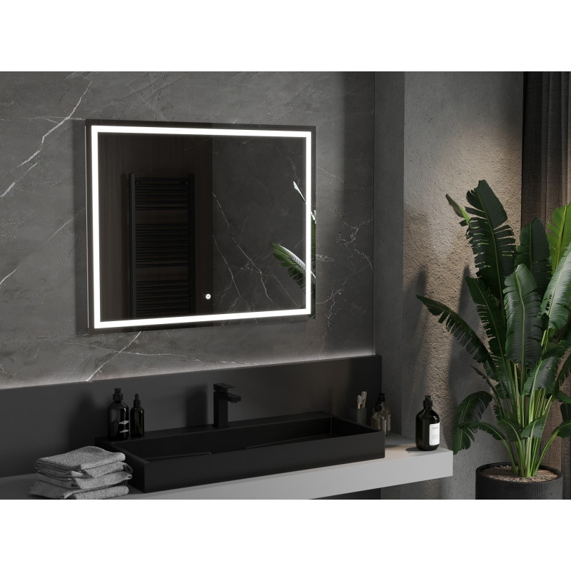 Mexen Miko kúpeľňové podsvietené zrkadlo 100 x 80 cm, LED 6000K, proti zahmlievaniu - 9819-100-080-611-00