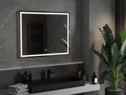 Mexen Miko kúpeľňové zrkadlo s podsvietením 100 x 80 cm, LED 6000K, ochrana proti zahmleniu - 9819-100-080-611-00