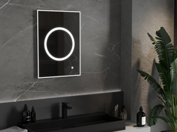 Mexen Koga podsvietené kúpeľňové zrkadlo 50 x 70 cm, LED 6000K, proti zahmlievaniu - 9821-050-070-611-00