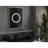 Mexen Koga osvetlené kúpeľňové zrkadlo 60 x 80 cm, LED 6000K, proti zahmlievaniu - 9821-060-080-611-00