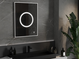 Mexen Koga kúpeľňové zrkadlo s podsvietením 60 x 80 cm, LED 6000K, ochrana proti zahmleniu - 9821-060-080-611-00