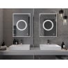 Mexen Koga osvetlené kúpeľňové zrkadlo 60 x 80 cm, LED 6000K, proti zahmlievaniu - 9821-060-080-611-00