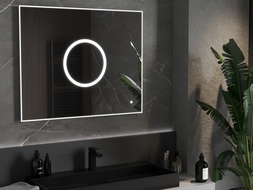 Mexen Koga kúpeľňové zrkadlo s podsvietením 100 x 80 cm, LED 6000K, ochrana proti zahmleniu - 9821-100-080-611-00
