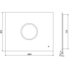 Mexen Koga podsvietené kúpeľňové zrkadlo 100 x 80 cm, LED 6000K, proti zahmleniu - 9821-100-080-611-00