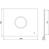 Mexen Koga podsvietené kúpeľňové zrkadlo 100 x 80 cm, LED 6000K, protirosný - 9821-100-080-611-00