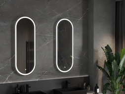Mexen Bono osvetlené kúpeľňové zrkadlo 45 x 120 cm, LED 6000K, antizahmlievacie - 9816-045-120-611-00