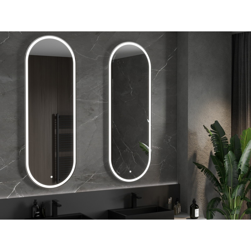 Mexen Bono podsvietené kúpeľňové zrkadlo 55 x 155 cm, LED 6000K, proti zahmlievaniu - 9816-055-155-611-00