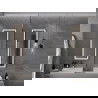 Mexen Coro osvetlené kúpeľňové zrkadlo 45 x 120 cm, LED 6000K, proti zahmlievaniu, čierny rám - 9817-045-120-611-70