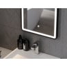 Mexen Coro kúpeľňové zrkadlo s podsvietením 50 x 150 cm, LED 6000K, ochrana proti zahmleniu, čierny rám - 9817-050-150-611-70