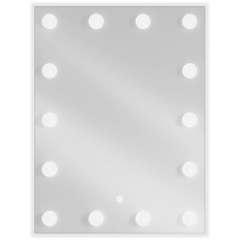 Mexen Dona osvetlené kúpeľňové zrkadlo 60 x 80 cm, LED 6000K, proti zahmlievaniu - 9818-060-080-611-00