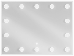 Mexen Dona podsvietené kúpeľňové zrkadlo 80 x 60 cm, LED 6000K, anti-fog - 9818-080-060-611-00