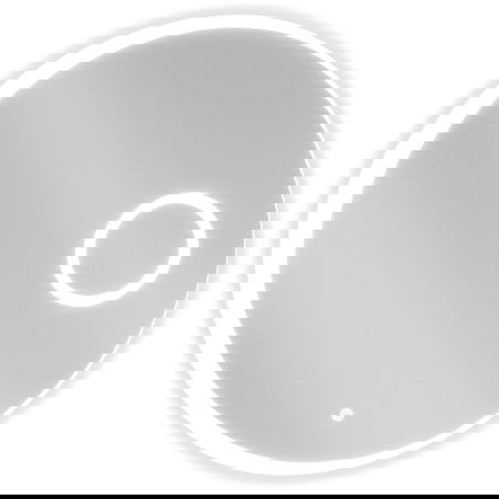 Mexen Ella kúpeľňové zrkadlo s podsvietením a kozmetickým zrkadlom, okrúhle 70 cm, LED 6000K, proti zahmlievaniu