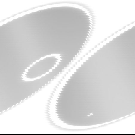 Mexen Ella podsvietené kúpeľňové zrkadlo s kozmetickým zrkadielkom, okrúhle 80 cm, LED 6000K, proti zahmlievaniu