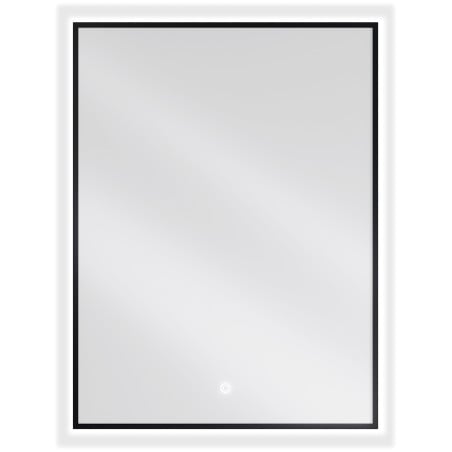 Mexen Erma kúpeľňové zrkadlo osvetlené 60 x 80 cm, LED 6000K, proti zahmlievaniu, čierny rám - 9814-060-080-611-70