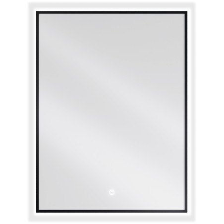 Mexen Erma kúpeľňové zrkadlo s podsvietením 60 x 80 cm, LED 6000K, proti rosneniu, čierny rám - 9814-060-080-611-70