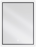 Mexen Erma kúpeľňové zrkadlo s podsvietením 60 x 80 cm, LED 6000K, proti rosneniu, čierny rám - 9814-060-080-611-70