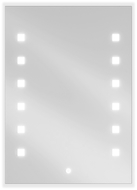 Mexen Ner kúpeľňové zrkadlo s podsvietením 50 x 70 cm, LED 6000K, antivlhkosť - 9809-050-070-611-00