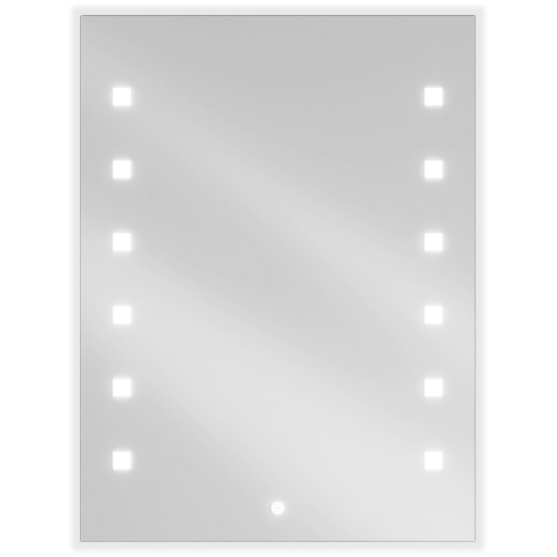 Mexen Ner osvetlené kúpeľňové zrkadlo 60 x 80 cm, LED 6000K, proti zahmlievaniu - 9809-060-080-611-00