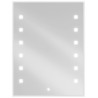 Mexen Ner osvetlené kúpeľňové zrkadlo 60 x 80 cm, LED 6000K, proti zahmlievaniu - 9809-060-080-611-00