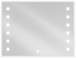 Mexen Ner podsvietené kúpeľňové zrkadlo 80 x 60 cm, LED 6000K, proti zahmlievaniu - 9809-080-060-611-00