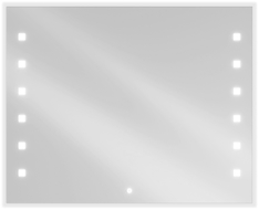 Mexen Ner osvetlené kúpeľňové zrkadlo 100 x 80 cm, LED 6000K, proti zahmlievaniu - 9809-100-080-611-00