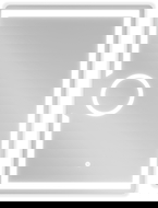 Mexen Onyx kúpeľňové zrkadlo s podsvietením a kozmetickým zrkadlom 60 x 80 cm, LED 6000K, proti zahmlievaniu