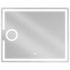 Mexen Onyx kúpeľňové zrkadlo s osvetlením a kozmetickým zrkadlom 100 x 80 cm, LED 6000K, antinápara - 9813-100-080-611-00