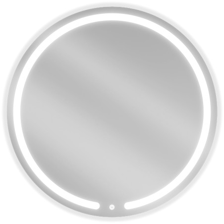 Mexen Rose kúpeľňové zrkadlo podsvietené, okrúhle 80 cm, LED 6000K, proti zahmlievaniu - 9810-080-080-611-00