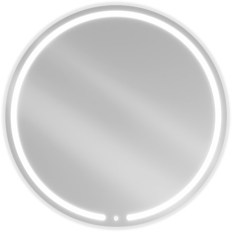 Mexen Rose kúpeľňové zrkadlo s podsvietením, okrúhle 100 cm, LED 6000K, antikondenzácia - 9810-100-100-611-00