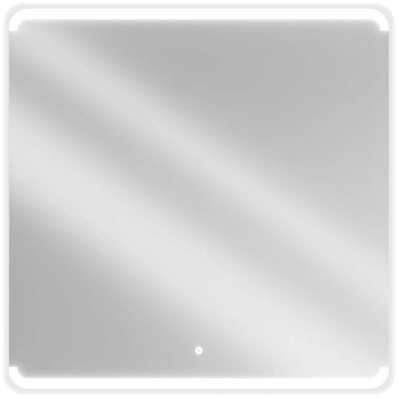 Mexen Nida kúpeľňové zrkadlo podsvietené 100 x 100 cm, LED 6000K, anti-para - 9806-100-100-611-00
