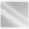 Mexen Nida kúpeľňové zrkadlo s podsvietením 100 x 100 cm, LED 6000K, ochrana proti zahmleniu - 9806-100-100-611-00