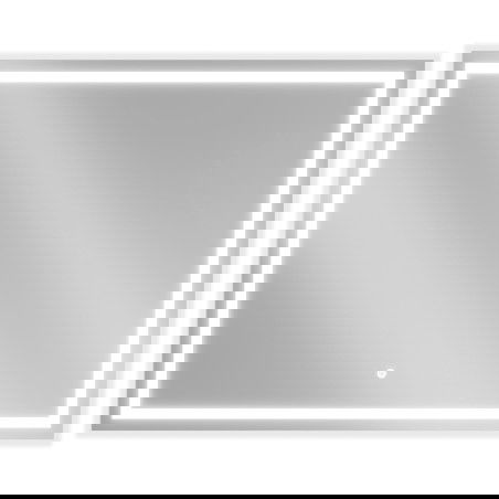Mexen Miko kúpeľňové zrkadlo s podsvietením 100 x 80 cm, LED 6000K, ochrana proti zahmleniu - 9819-100-080-611-00