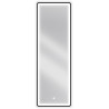 Mexen Coro kúpeľňové zrkadlo s podsvietením 50 x 150 cm, LED 6000K, antivlna, čierny rám - 9817-050-150-611-70