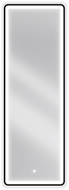 Mexen Coro kúpeľňové zrkadlo s podsvietením 50 x 150 cm, LED 6000K, antivlna, čierny rám - 9817-050-150-611-70