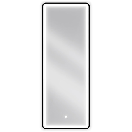 Mexen Coro podsvietené kúpeľňové zrkadlo 45 x 120 cm, LED 6000K, protizahmlievací, čierny rám - 9817-045-120-611-70