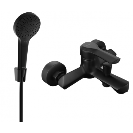 Mexen Sabre R05 vaňová batéria s sprchovým setom, čierna - 7213R05-70