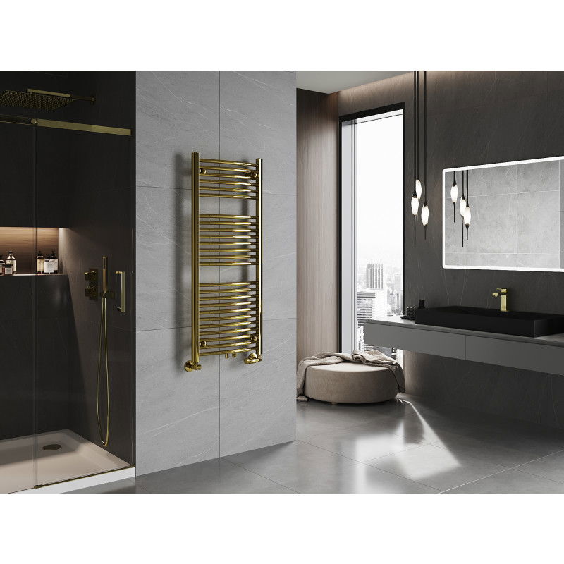 Mexen Ares kúpeľňový radiátor 1200 x 500 mm, 420 W, zlatý - W102-1200-500-00-50