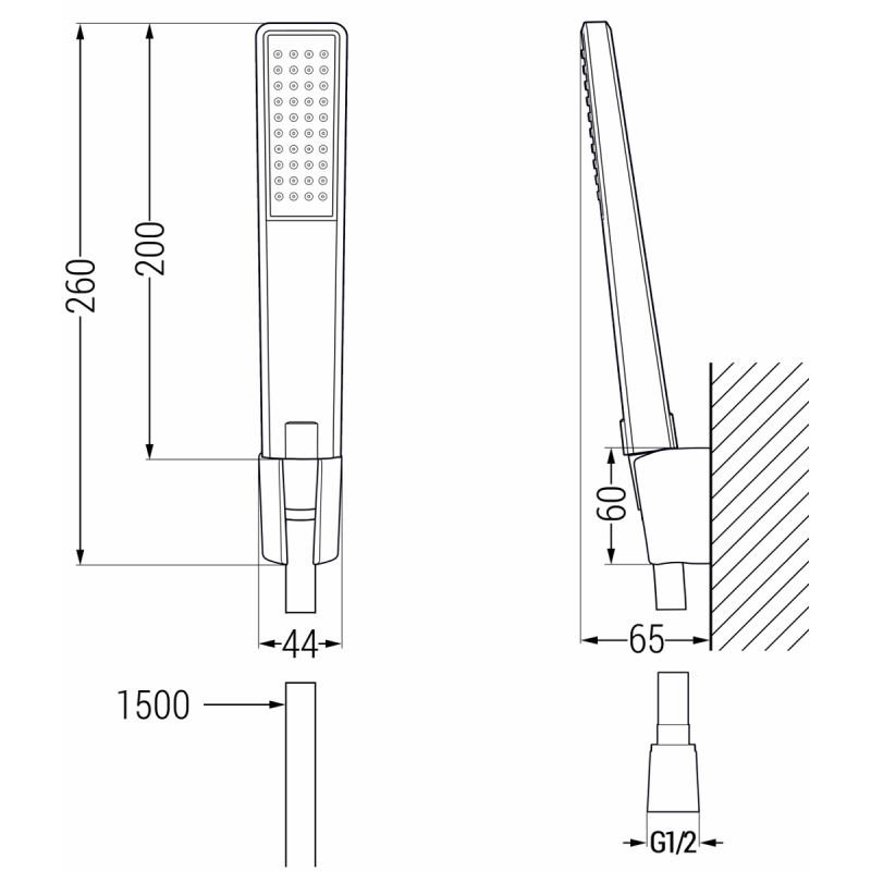 Mexen Sabre R72 vaňová batéria so sprchovou súpravou, chróm - 7213R72-00