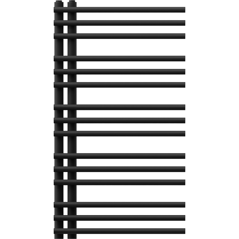 Mexen Neptun dekoratívny kúpeľňový radiátor 900 x 500 mm, 369 W, čierny - W101-0900-500-00-70