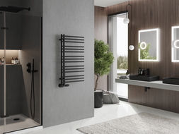 Mexen Neptun dekoratívny kúpeľňový radiátor 900 x 500 mm, 369 W, čierny - W101-0900-500-00-70