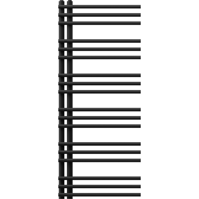Mexen Neptun dekoratívny kúpeľňový radiátor 1200 x 500 mm, 456 W, čierny - W101-1200-500-00-70