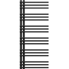 Mexen Neptun dekoratívny kúpeľňový radiátor 1200 x 500 mm, 456 W, čierny - W101-1200-500-00-70