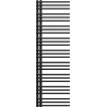 Mexen Neptun dekoratívny kúpeľňový radiátor 1600 x 500 mm, 662 W, čierny - W101-1600-500-00-70