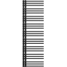 Mexen Neptun kúpeľňový radiátor 1600 x 500 mm, 662 W, čierny - W101-1600-500-00-70