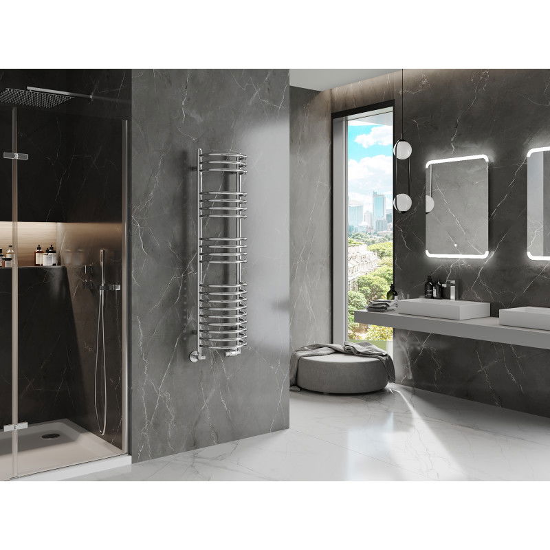 Mexen Eros kúpeľňový radiátor 1200 x 318 mm, 332 W, chróm - W112-1200-318-00-01