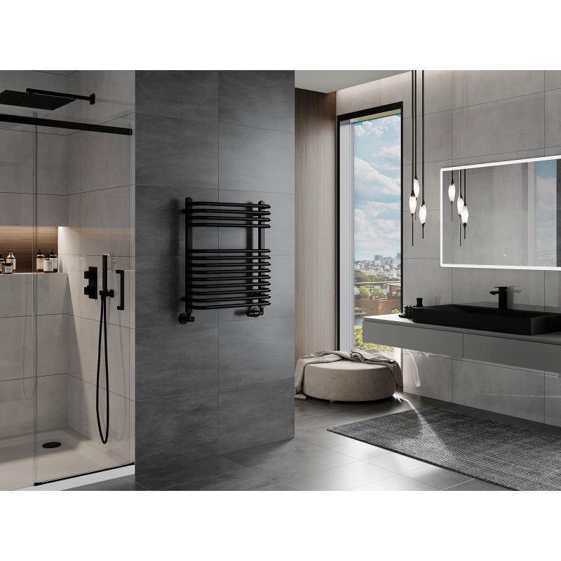 Mexen Apollo kúpeľňový radiátor 660 x 550 mm, 386 W, čierny - W117-0660-550-00-70