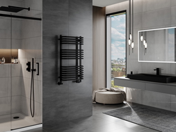 Mexen Apollo kúpeľňový radiátor 860 x 450 mm, 424 W, čierny - W117-0860-450-00-70