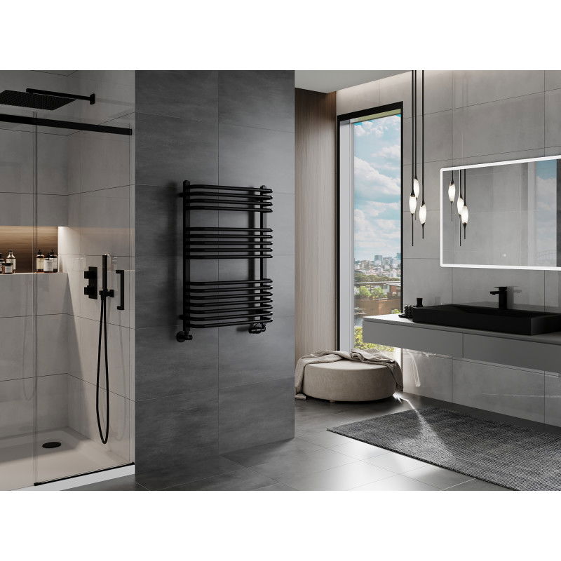 Mexen Apollo kúpeľňový radiátor 860 x 550 mm, 481 W, čierny - W117-0860-550-00-70