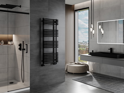 Mexen Apollo kúpeľňový radiátor 1210 x 450 mm, 566 W, čierny - W117-1210-450-00-70